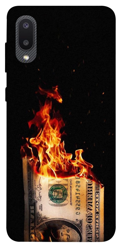 Чохол Money burn для Galaxy A02