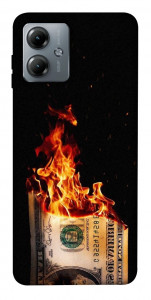 Чехол Money burn для Motorola Moto G14