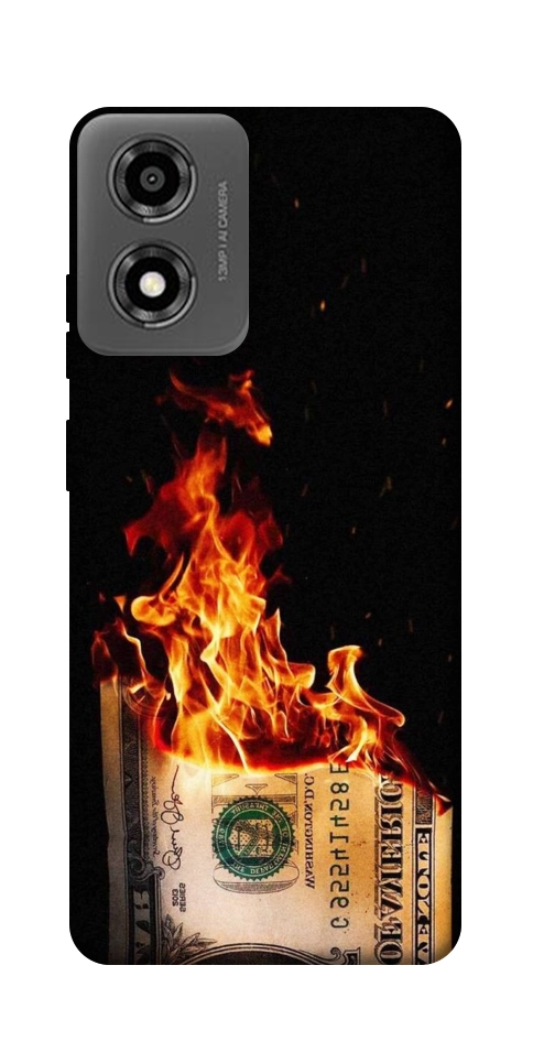 Чохол Money burn для Motorola Moto E14