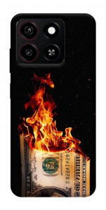 Чехол Money burn для ZTE Blade A35 4G
