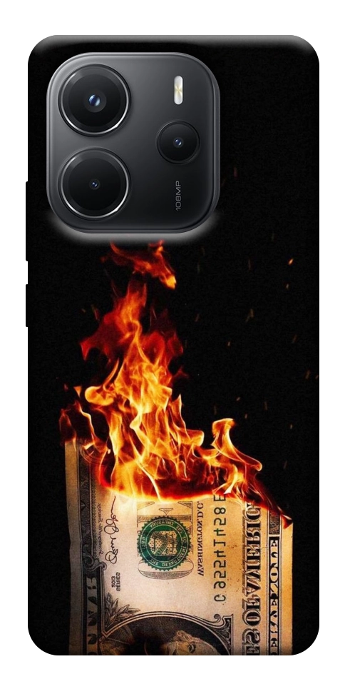 Чехол Money burn для Xiaomi Redmi Note 14 4G (Int. version)