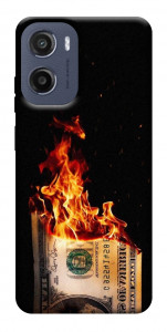 Чехол Money burn для Motorola Moto E15