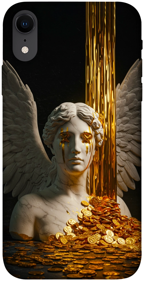 Чехол Gold statue для iPhone XR