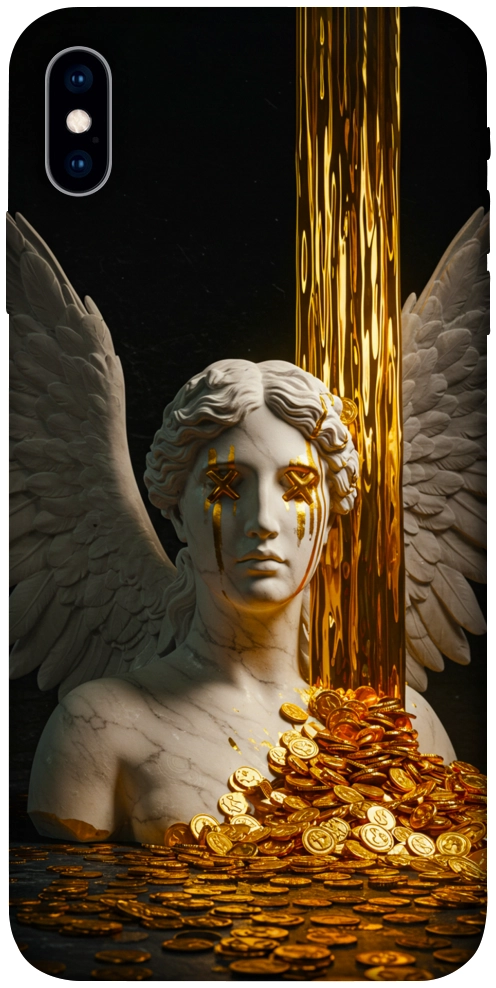 Чехол Gold statue для iPhone XS