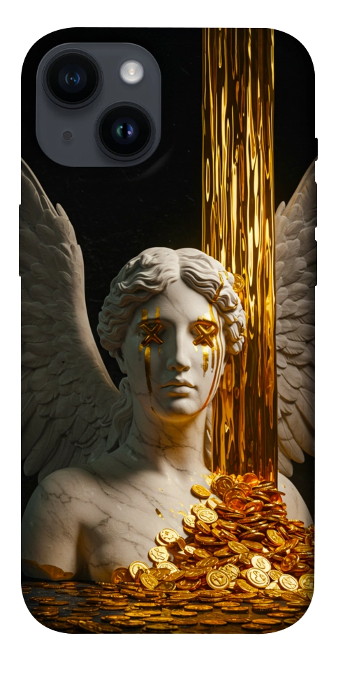Чехол Gold statue для iPhone 14