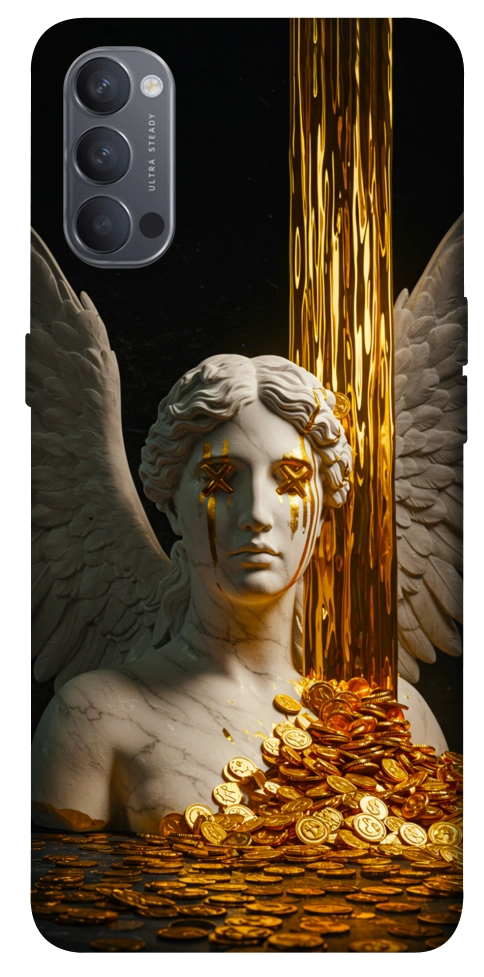 Чехол Gold statue для Oppo Reno 4