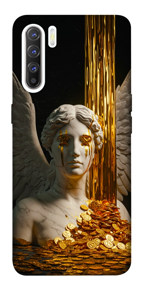 Чехол Gold statue для Oppo Reno 3