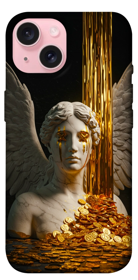 Чохол Gold statue для iPhone 15