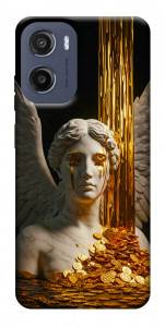 Чехол Gold statue для Motorola Moto E15