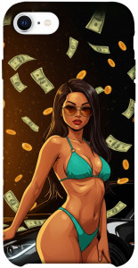 Чехол Money girl для iPhone SE (2020)