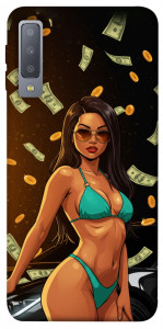 Чехол Money girl для Galaxy A7 (2018)