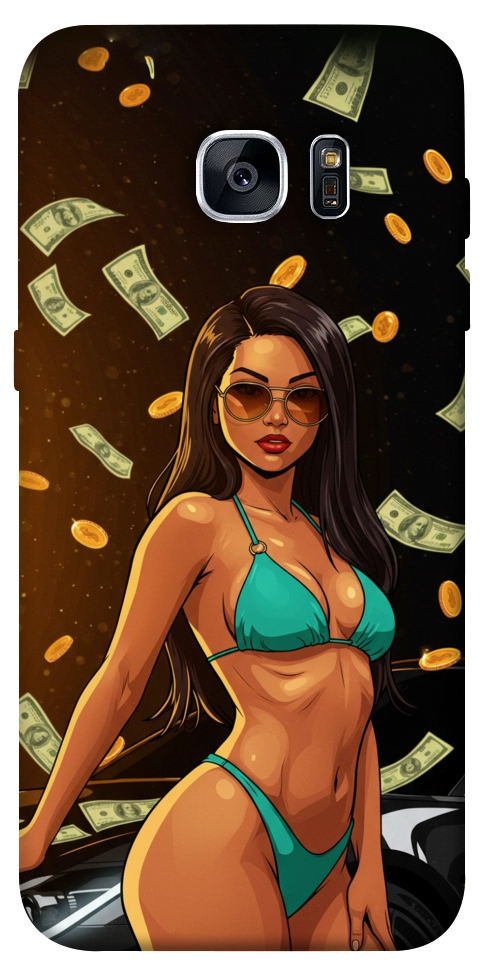 Чехол Money girl для Galaxy S7 Edge