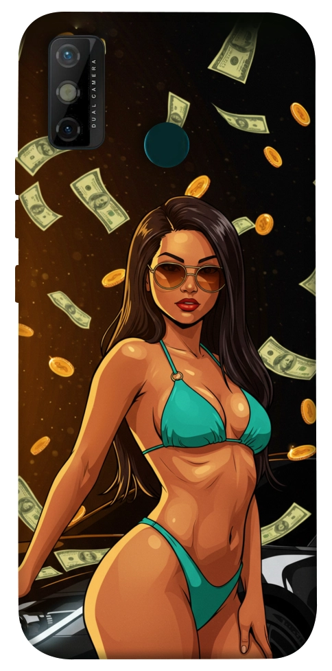 Чехол Money girl для TECNO Spark 6 Go