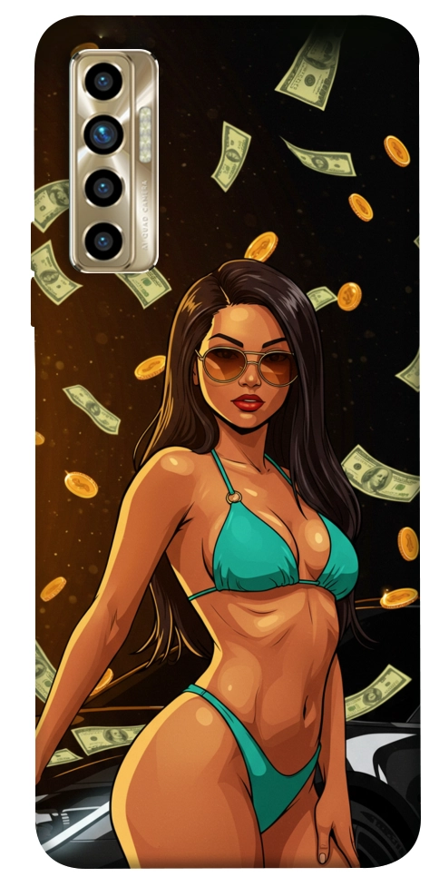 Чехол Money girl для TECNO Camon 17P