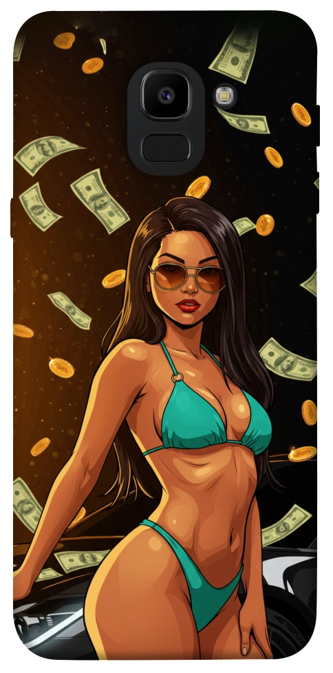 Чехол Money girl для Galaxy J6 (2018)