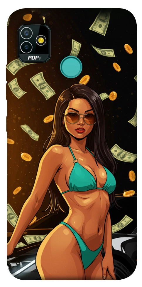 Чехол Money girl для TECNO Pop 5