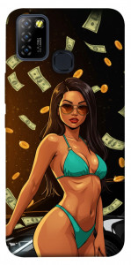 Чехол Money girl для Infinix Hot 10 Lite
