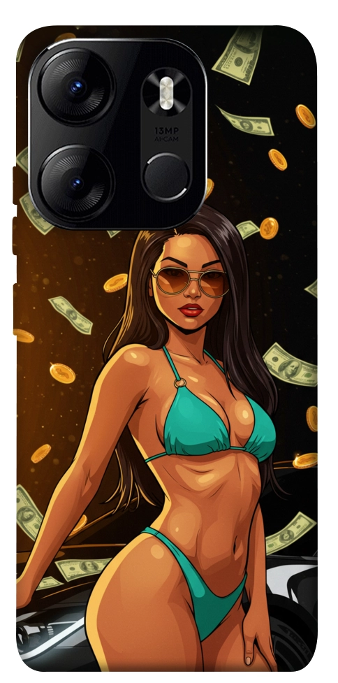 Чохол Money girl для Tecno Spark Go 2023