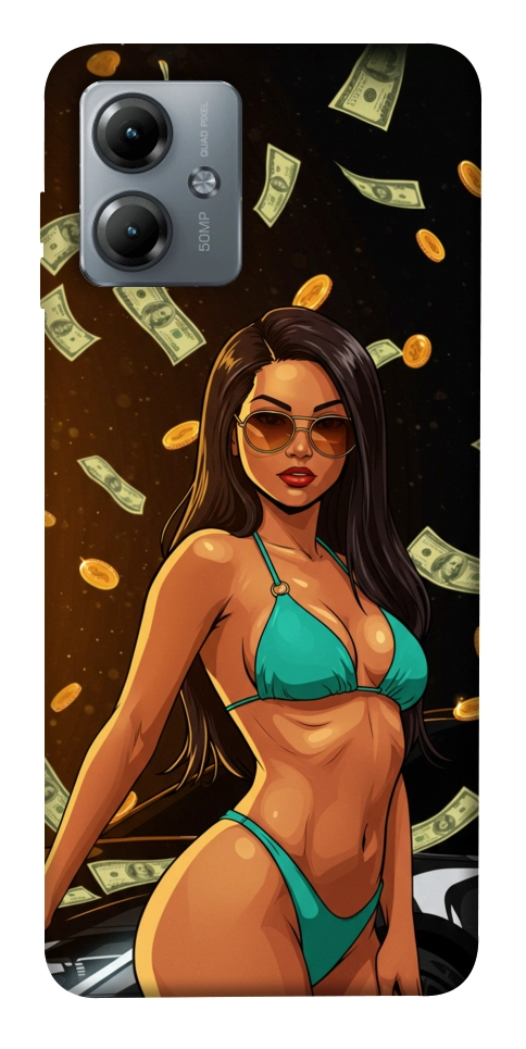 Чехол Money girl для Motorola Moto G14