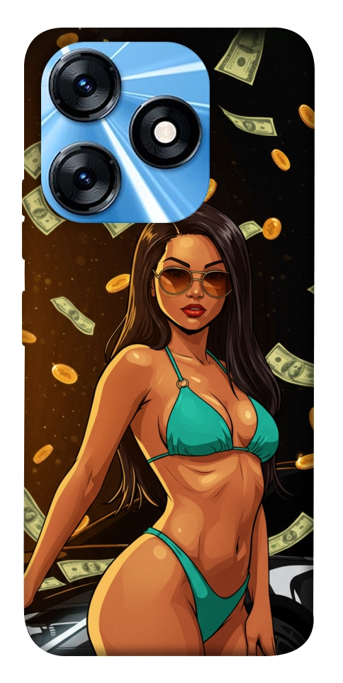 Чехол Money girl для TECNO Spark 10