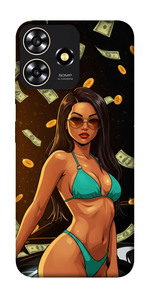 Чехол Money girl для ZTE Blade A73 4G