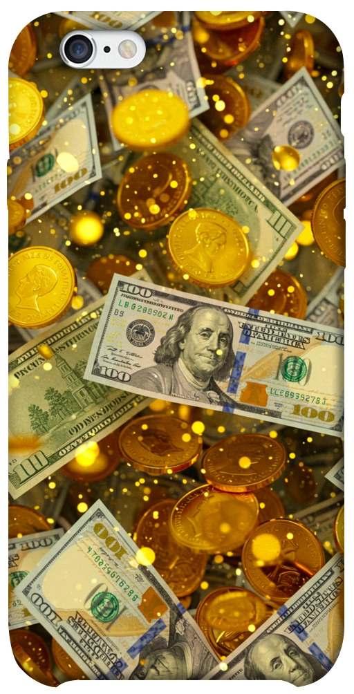 Чехол Gold and dollars для iPhone 6