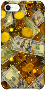 Чехол Gold and dollars для iPhone SE (2020)