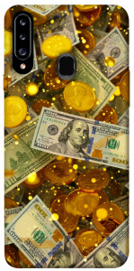 Чехол Gold and dollars для Galaxy A20s (2019)