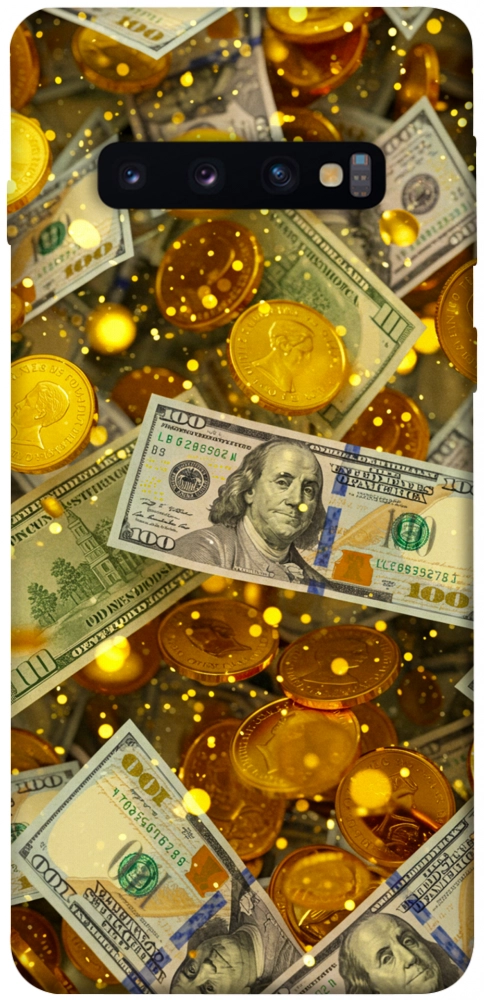 Чохол Gold and dollars для Galaxy S10 (2019)