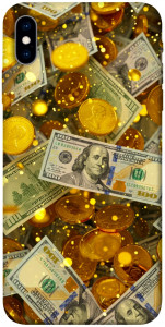 Чехол Gold and dollars для iPhone XS