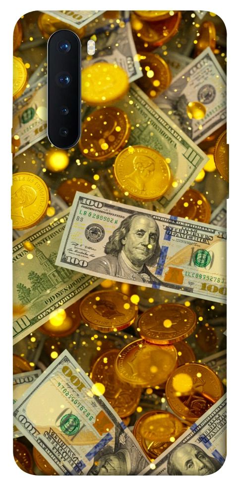 Чохол Gold and dollars для OnePlus Nord
