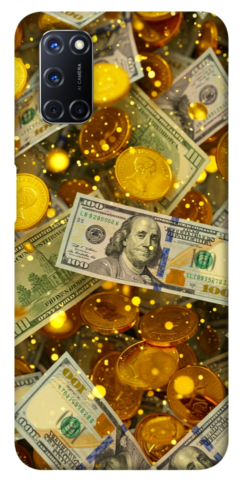 Чохол Gold and dollars для Oppo A92