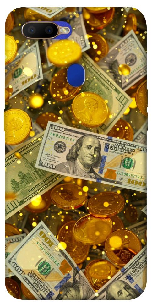Чохол Gold and dollars для Oppo A5s