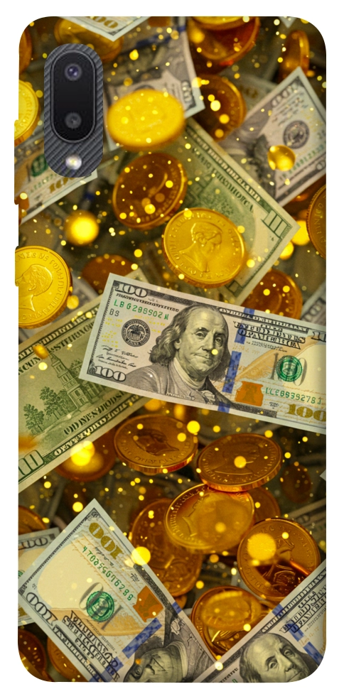 Чохол Gold and dollars для Galaxy A02