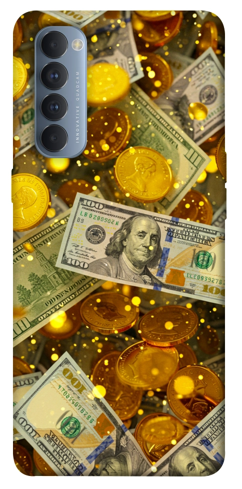Чохол Gold and dollars для Oppo Reno 4 Pro