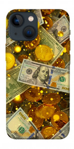 Чохол Gold and dollars для iPhone 13 mini