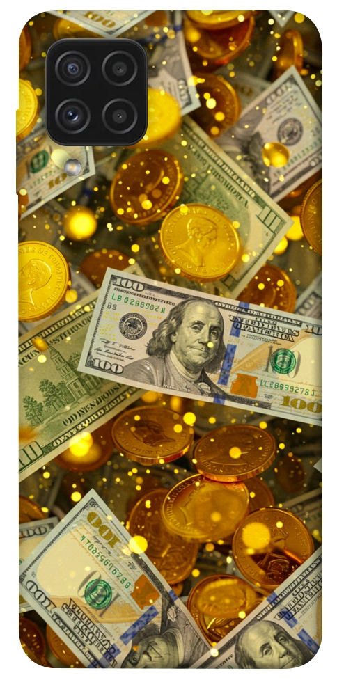 Чохол Gold and dollars для Galaxy A22 4G
