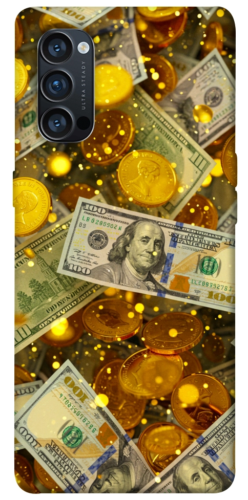 Чохол Gold and dollars для Oppo Reno 4 Pro 5G