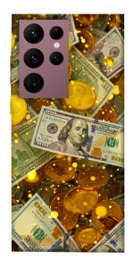 Чехол Gold and dollars для Galaxy S22 Ultra