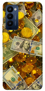 Чохол Gold and dollars для Tecno Camon 18