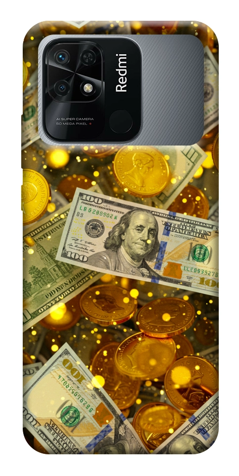 Чехол Gold and dollars для Xiaomi Redmi 10C