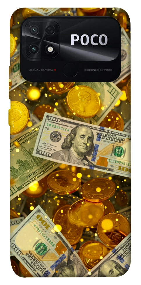 Чохол Gold and dollars для Xiaomi Poco C40