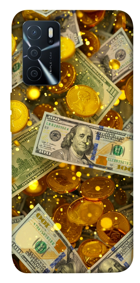 Чехол Gold and dollars для Oppo A16