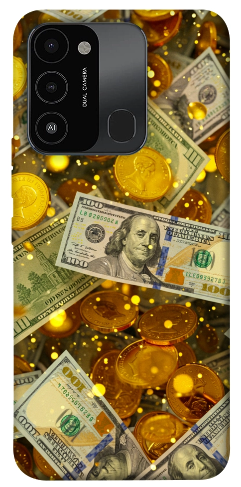 Чехол Gold and dollars для TECNO Spark Go 2022 (KG5m)