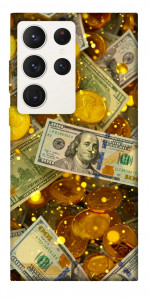 Чохол Gold and dollars для Galaxy S23 Ultra