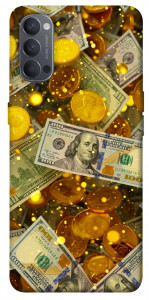 Чехол Gold and dollars для Oppo Reno 4