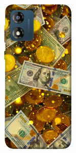 Чехол Gold and dollars для Motorola Moto E13