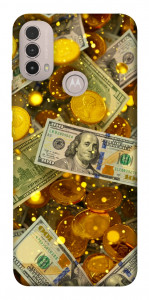 Чехол Gold and dollars для Motorola Moto E40
