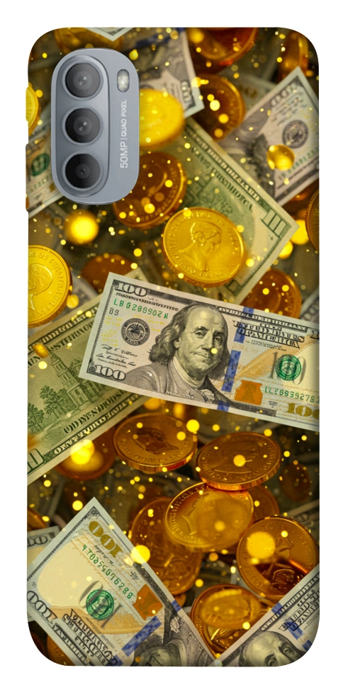 Чохол Gold and dollars для Motorola Moto G31