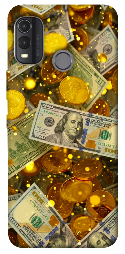 Чехол Gold and dollars для Nokia G11 Plus